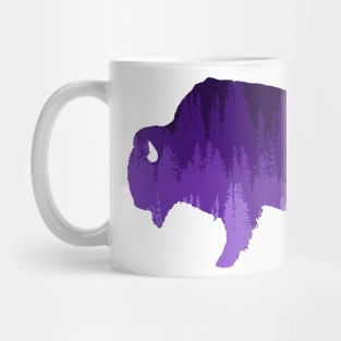 Purple Ombre Bison Mug